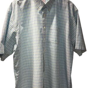 Brooks Brothers Supima Cotton Short Sleeve Button Down Shirt Men’s XXL Non-Iron